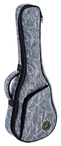 Ortega Guitars Jean Tenor-Ukulele-Tasche - Baumwolle / Leinen, Blau | für Sopran-Ukulele, Höhe 69cm Breite 24cm, mit Schultergurten, OUB-TE-BLJ