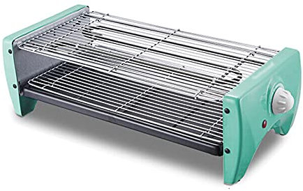 Barbecue Griglia Portable 2 in 1 Griglia coreana Bbq Grill Elettrico Griglia regolabile per la temperatura regolabile con takeware antiaderente e 6 paddle Facile da pulire per 1-8 persone Barbecue per