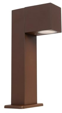 Qazqa Smart led Modern außen Pollerleuchte, Wegeleuchte, Pollerlampe für den Garten - Baleno - Rostbraun, Landhausstil, inkl. 4.7W LED-Lampe, dimmbar, 30cm, IP44