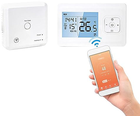 Jayruit WIFI Smart Thermostat, for TUYA Smart Wireless Wifi Phone App Control Programmable Room Thermostat