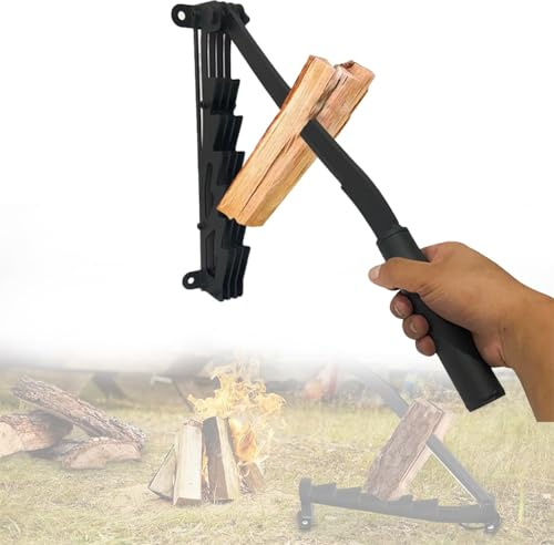 Carbon Steel Wall Mounted Firewood Kindling Splitter Log Splitters, Detachable Powerful Wall Mounted Log Splitter,Wall Mounted Firewood Splitter