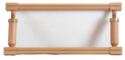 Stickständer Stickhalterung mit höhenverstellbarem Kreuzstich-Stickrahmen aus Buchenholz, Bastel-Nähnadelprojekt ( Color : Beech , Size : 29.92in*7.87-9.84in )