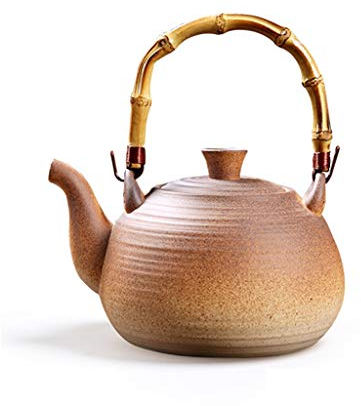 Hervidor Para Estufa, Hervidor De Cerámica, Hervidor De Agua Para Hacer Té En El Hogar, Gran Capacidad, Estilo Retro, Hervidor De Cerámica Eléctrico Con Mango, Tetera, Suministros De Cocina, Teteras