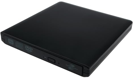 QAREQU LightScribe Burner External USB 3.0 DVD Dual Layer CD Writer Disc Labeling Drive for PC Mac Computer Laptop