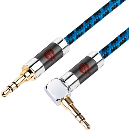 BOAACOUSTIC JIB 3,5mm klinkenkabel, Aux Kabel,Audio Kabel, Stereo Klinke auf Klinke Kopfhörerkabel für iPhone,iPod,IPad,Echo Dot,Sony & mehr 0,5m