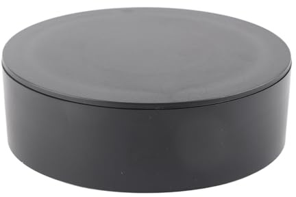 Tomvorks 360 Grad Rotierender Displayständer Elektrischer Plattenteller für Weinkosmetik Uhren Fotografie (Schwarz)