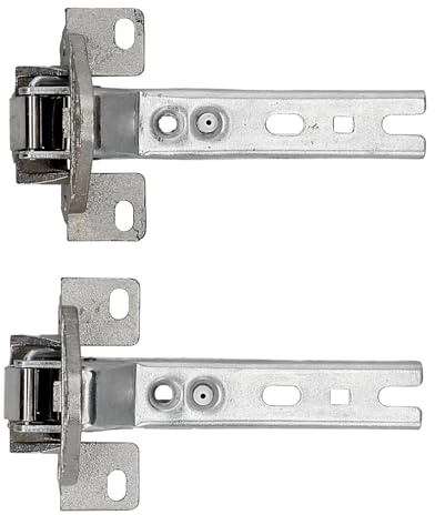 ensipart Türscharnierset für Kühlschrank kompatibel mit Bosch 00268698 Einbauset aus 2 Scharnieren kompatibel mit Whirlpool 481241718776 kompatibel mit Küppersbusch 420189 kompatibel mit Miele 2285121