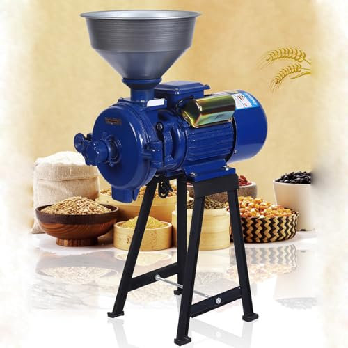 Molino de molienda, Molino de Granos eléctrico de 3500 W, Molino de Alimentos eléctrico Comercial de Alta Resistencia, Molinillo seco de Cereales, maíz, Granos, café, Trigo, máquina de alime