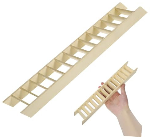 NOLITOY Miniature Wooden Ladder for Doll House Decorative Landscape Ornament Mini Furniture