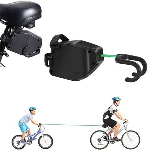 TidySphere Abschleppseil Fahrrad Kinder,Einziehbares,2.5M Fahrrad Traktionsseil,Kinderfahrrad,Follow Me Fahrrad Zuglast Bis 90 kg,E-Bike, Mountainbike