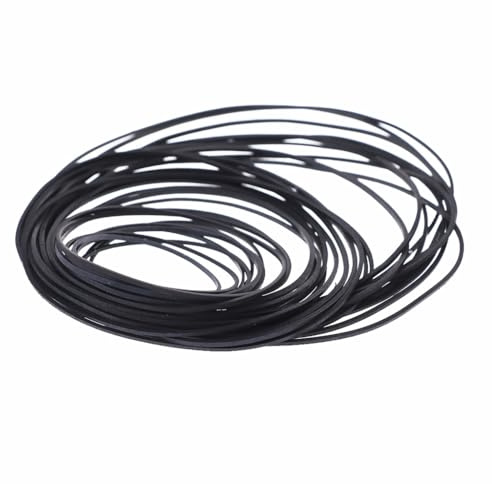 Gummi-Antriebsriemen 0,7 mm/1 mm für Kassettenspieler, Tonband-Recorder, Plattenspieler