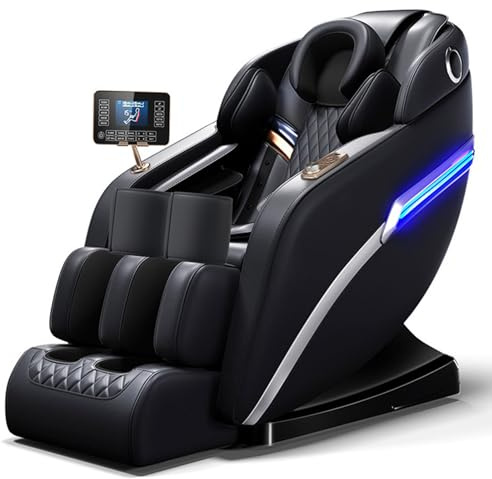 Massagestol Med Djup Airbag-massage Och Bluetooth-högtalare För Ultimat Komfort(Noir)