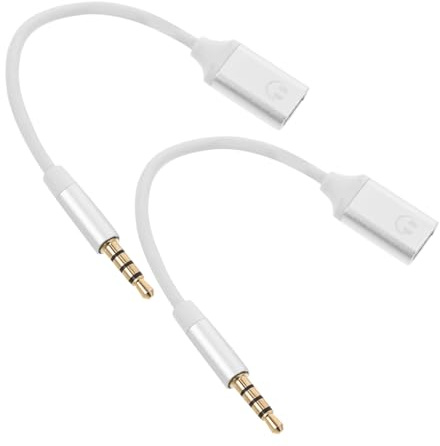 Uonlytech 2piezas Adaptador De Audio USB Tipo c Unidades Conector para Auriculares Compatible con Teléfonos Portátiles Tabletas y Reproductores
