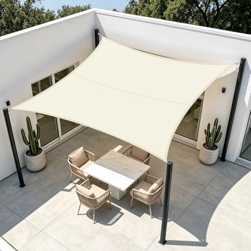 HENG FENG Tenda a Vela Rettangolare 2,5x3m, Beige