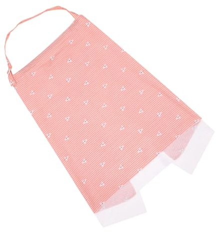 ZUNOXAZ Funda de Lactancia Materna de Algodón Rosa Ligera y para Amamantar, Cobertura Transpirable Adecuado para Cochecitos de Ñiño y Madres Primerizas