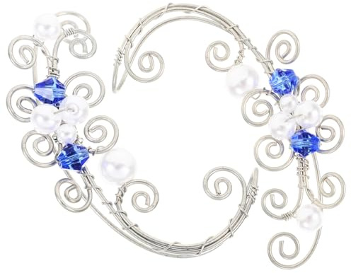FRCOLOR Orecchini Ear Elf da Donna Leggeri Foratura Design Filigrana Fatata Accessori per Padiglione Auricolare e Cartilagine Cosplay Eleganti