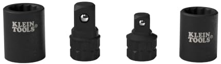 Klein Tools 65KADP KNECT (M) Impact Socket Adapter Set, 3/8-Inch and 1/2-Inch Impact Rated Adapters