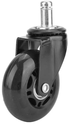 5 uds silla con ruedas de oficina ruedas rodillo Material PU diseño silencioso doble rodamiento 2,5 pulgadas rueda de repuesto para muebles