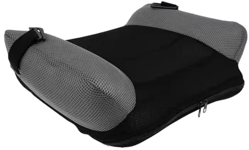 Asiento elevador inflable, elevador portátil sin espalda con hebilla y bolsa de transporte, cojín de asiento transpirable para viajes al aire libre