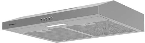 Corberó - Campana Convencional 60 cm | IVORI626X | 194,9 m3/h | 61 dB | 20 W | LED | 3 Velocidades | 2 Filtros Aluminio + Carbón | Inox