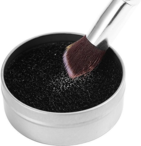 Makeup Brush Cleaners, Colour Switch Brush Cleaner Mat 2 PCS Color Removal Sponge Cosmetic Powder Clean Tool for Blush Brush, Eye Shadow Brush, Powder Brush