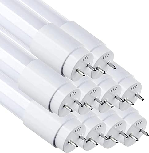 LEDUNI ® Tubo T8 Cristal LED 18W Conexión Un Lateral Luz Blanco Frío 6000K 1200CM (PACK 10)