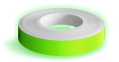 4R Quattroerre.it 10268 Fluoreszierende Dekorstreifen Wheel-Stripes für Motorradfelgen, Fluo grün, 9 mm x 6 m, mt