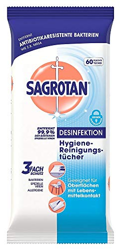 Sagrotan lingette nettoyante hygiénique, Odeur Neutre Noir