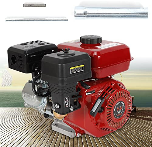 4 tiempos, 7,5 CV, 5100 W, motor de gasolina, cigüeñal, bomba de agua, motor de pie, para bomba de transferencia de agua, desbrozadora Gokart