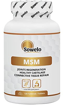 Sowelo MSM - 1500mg I Methylsulfonylmethan I Organischer Schwefel I Nahrungsergänzungsmittel I Unterstützt Haut, Haare und Nägel I Lindert Muskelschmerzen I 120 Kapseln