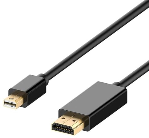 EXCALBUR Mini Displayport DP Thunderbolt to HDMI HD 4k Gold Cable (1 Metre)