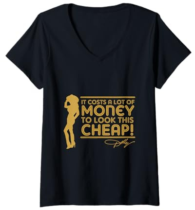 Womens Dolly Parton Dollyism T-Shirt V-Neck T-Shirt