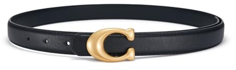 SYMOL Ledergürtel Damen Gürtel Taillengürtel Damengürtel Leder Jeansgürtel Echtleder 24mm Breit Schwarz und Weiß