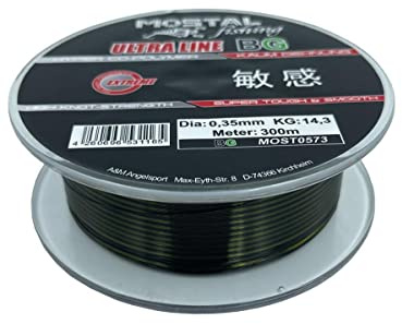 Mostal Ultraline BG 300m monofile Angelschnur Black Green Mono Schnur