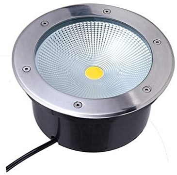 WZYJLyds Bodenstrahler Außen COB IP65 wasserdicht Hohe Energie Integrierter Chip Eingebettet Deck Balkon Terrasse Aufhellen Warmweißes Licht 85-265V(Warmweiß,10W)