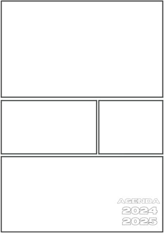 Agenda Scolaire: Couverture Personnalisable à Customiser à Son Goût Avec Dessins, BD, Manga, Photos | Agenda 1 Jour par Page | De Septembre à Juillet ... Souple | Agenda Blanc Bordure Grise