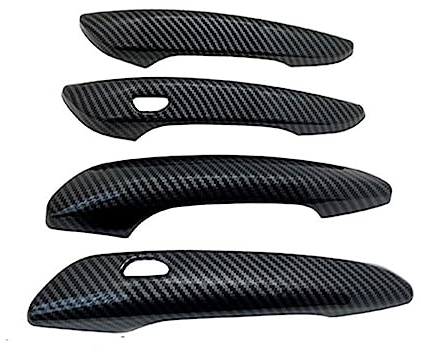 DEHIWI Poignées portières intérieures Couvercle De Poignée De Porte En Fiber De Carbone Pour Ma&zda CX60 CX 60 CX-60 KH 2022 2023 Accessoires De Voiture Gadget Autocollant Garniture