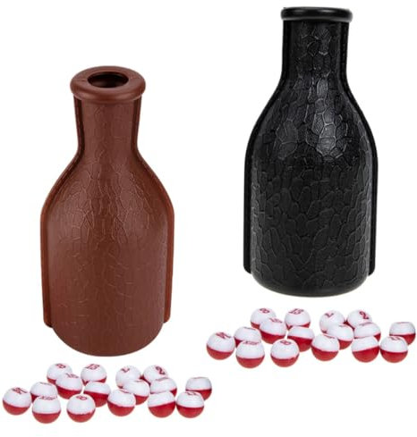 TOYANDONA 2sätze Billiard Shaker Flasche Mit Würfeln Plastik Billiardzubehör Für Snooker Und Pool Stabil Und Sicher Für Turniere Und Freizeitspiele