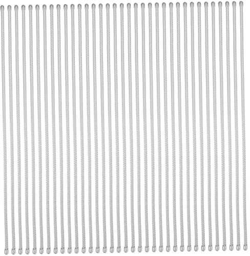 Lurrose 35 Pezzi Stecche Metalliche Spirale per Corsetto Punte Argento Supporto Rinforzato e Facile Inserimento per Abiti da Sposa