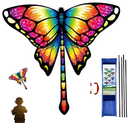 Lenkdrachen für Erwachsene | Großer, Tier, tragbar, Riesen-Format, mit Griff und 100 Meter Schnur, Strandspielzeug für Kinder | für Erwachsene, Jugendliche, Freunde, Entspannung, Reisen, Park