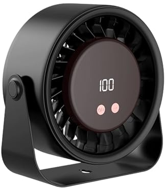 Ventilatore da scrivania portatile, ventola di raffreddamento personale, ventilatore da tavolo con velocità regolabile, piccoli ventilatori da tavolo per l'estate con design silenzioso per camera da