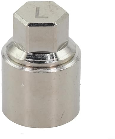 Para Skoda Nut Key Bolt Cerradura principal de seguridad con servicio a juego, tus ruedas con un perno de llave de tuerca seguro y compatible (L)