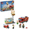 LEGO 60214 City Burger Bar Fire Rescue Set with Truck and Motorbike Toy Vehicles and Firefighter Minifigure, Gifts for 5 Plus Years Old Boys & Girls