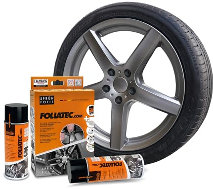 Foliatec Spray Film (à vaporiser) Set - gunmetal gris metallic mattes 2x400ml