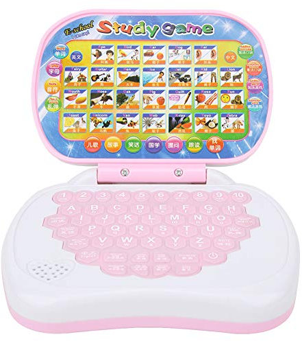 Tnfeeon Multi-functional Laptop Tablet English Words Letters Math Learning for Preschool Children