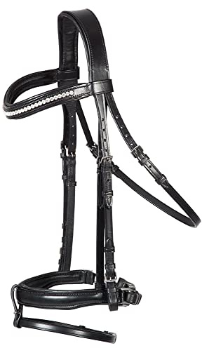 PFIFF 102840 Trensenzaum 'Jumper' Sperrriemen abnehmbar, schwarz XFull