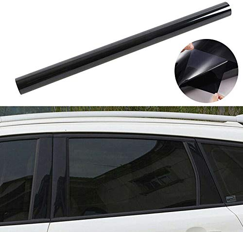 ulofpc 300 * 50 cm Autofenster Tönungsfilm Tönung Super Dark Black Film, Auto Sonnenschutzfolie, Selbstklebende Sonnenschutzfolie Privacy Film Blackout Folie, 15% / 20% / 25% / 35% / 50%