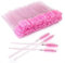 G2PLUS 100PCS Desechables Cepillos de Pestañas,Rimel Cepillos,Cepillos de Cejas,Cristal Brocha de Pestañas para Extensiones de Pestañas Cepillo pestañas Crystal Rod