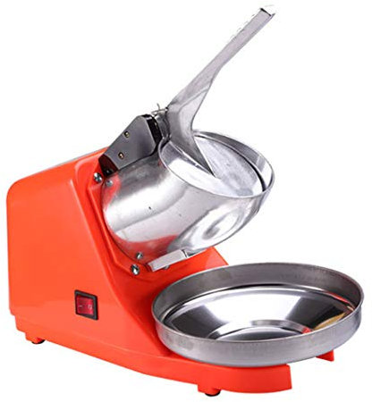 Electric Ice Shaver Crusher Snow Cone Maker Machine Aluminum alloy Household & Commercial for Shaved Ice Slushies and Frozen Drinks
