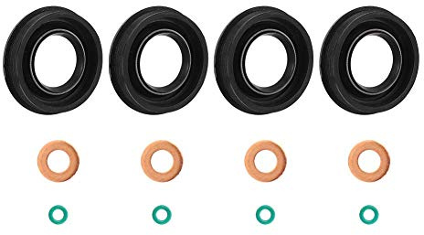 Injektor Dichtungssatz 6C1Q-6K780-AB Dichtung für Transit MK7 2.2 2.4 3.2 TDCi, Ersatz für 1372494 1378433 1495919, Kraftstoffeinspritzung Dichtung mit O-Ring und Unterlegscheibe